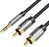 Helikaabel Vention BCFBI, 3,5 mm - 2x RCA, 3 m, must