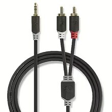 Audio kaabel Nedis 3.5mm -> 2x RCA, 2m