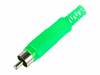 RCA pistikud Blow, rohelised, 20 tk