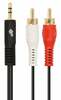Audio kaabel TB AKTBXAJ2RCA150B, 3,5 mm MiniJack - 2x RCA, 1,5 m, must