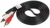 Audiokaabel Lanberg CA-MJRC-10CC-0020-BK, MiniJack 3.5mm - 2 x RCA, 2 m, valge