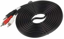 Helikaabel Lanberg CA-MJRC-10CC-0050-BK, MiniJack 3.5 mm - 2x RCA, 5 m, must