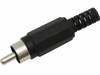 RCA pistik Prolech 1021, must, 100 tk