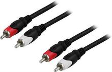 Audiokaabel Deltaco MM-112, 2xRCA emane - emane, 5 m