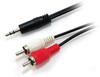 Audiokaabel Equip 14709207, Jack 3.5mm - 2x RCA, 2.5 m, must