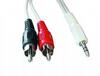 Audio kaabel Gembird CCA-458-2.5M, 3.5 mm - 2 x RCA, 2.5 m, must/punane/valge