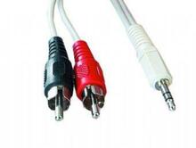 Audio kaabel Gembird CCA-458-2.5M, 3.5 mm - 2 x RCA, 2.5 m, must/punane/valge