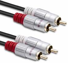 Helikaabel Qoltec 52338, 2x RCA, 3 m, must