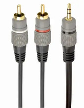 Audiokaabel Amberin 2x RCA - 3,5 mm, 2,5 m