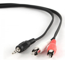 Audio kaabel Gembird CCA-458, 1.5 m, must/punane/valge