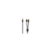 Audioadapter Nedis ALPEXE-736, 3,5 mm isane - 2x RCA emane, 0,2 m, must