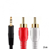 Helikaabel Riff RF034, 3,5 mm - 2 x RCA, 5 m