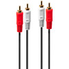 Audiojuhe Lindy RCA, 20 m, must