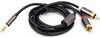 Audiokaabel Power Plant CA912834, 3.5mm - 2x RCA, 1.5 m, must