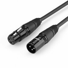 Helikaabel Ugreen AV130, XLR, 1 m, must