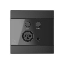 Seinapaneel Audac WP205/B, XLR mikrofon ja 3,5 mm jack, must