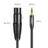 Helikaabel Ugreen AV182, 3,5 mm - XLR, 1 m, must