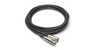 Kaabel HOSA MCL-125, XLR, 7,6 m, must