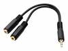 Helikaabel Blow WT3.5-2GN3.5ST, 3,5 mm Male - 2x 3,5 mm Female, 0,12 m, must