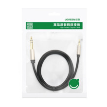 Helikaabel Ugreen AV127, 3,5 mm TRS - 6,35 mm, 3 m, hall