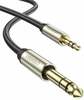 Helikaabel Ugreen AV127, 3,5 mm - 6,35 mm, 1 m, hall