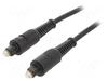 Toslink optiline kaabel Gembird, 10 m, must