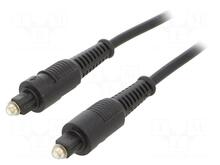 Toslink optiline kaabel Gembird, 10 m, must