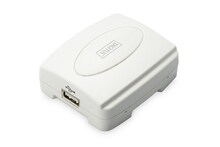 Prindiserver Digitus DN-13003-2, USB 2.0, 1xRJ45, 1xUSB A, valge