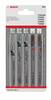 Tikksaele tera komplekt Bosch Wood and Plastics, 5 tk, 7.5 cm