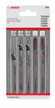 Tikksaele tera komplekt Bosch Wood and Plastics, 5 tk, 7.5 cm