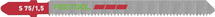 Tikksaetera Festool S 75/1,5/5, 5 tk