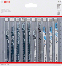Tikksaele terade komplekt Bosch 2607011170, 10 tk