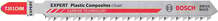 Tikksaelehed Bosch T 301 CHM Plastic Composites Clean, 3 tk