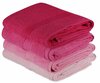 Vannirätikute komplekt Foutastic Rainbow 317HBY1425, 140 x 70 cm, 4 tk, fuksia (magenta) / roosa / hele roosa