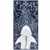 Rannarätik DecoKing Shark, 90 x 180 cm, sinine