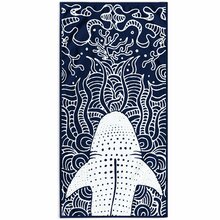 Rannarätik DecoKing Shark, 90 x 180 cm, sinine