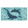 Rannarätik DecoKing Dolphin, 90 x 180 cm, sinine/türkiis
