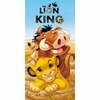 Laste rätik Jerry Fabrics Lion King 70 x 140 cm, sinine/pruun