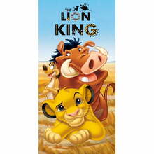 Laste rätik Jerry Fabrics Lion King 70 x 140 cm, sinine/pruun