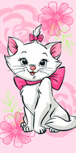 Laste rätik Jerry Fabrics Marie Cat, 70 x 140 cm, roosa