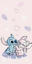 Laste rätik Disney Lilo and Stitch, 140 x 70 cm, roosa