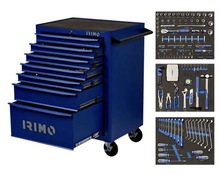 Tööriistakäru Irimo 8066K7FF208, 7 sahtlit, 208 tk, sinine