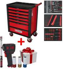 Tööriistakäru KS Tools RACINGline, 826.7215, 215 tk, 7 sahtlit, tarvikutega