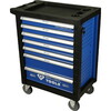 Tööriistakäru Brilliant Tools BT152900, 47 x 77 x 97.5 cm, sinine/valge/must, 7 sahtlit, tühi