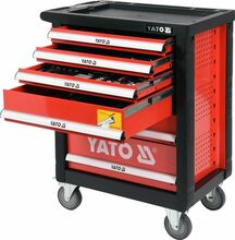 Tööriistakäru Yato YT-55307, 6 sahtlit, 185 tk