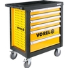 Tööriistakapp Vorel 58539, 77 x 45.8 x 90.1 cm, must/kollane, 6 sahtlit