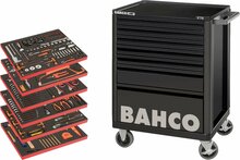 Tööriistakäru Bahco E72, 7 sahtlit, 360 tk