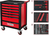 Tööriistakäru KS Tools RACINGline, 826.7215, 67.8 x 45.9 x 94.5 cm, 215 tk, 7 sahtlit