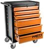 Tööriistakäru NEO Tools 84-221, 46 x 68 x 103 cm, 6 sahtlit, must/oranž