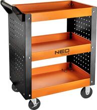Töökohakäru NEO 84-229, 63 x 39 x 81 cm, must/oranž
